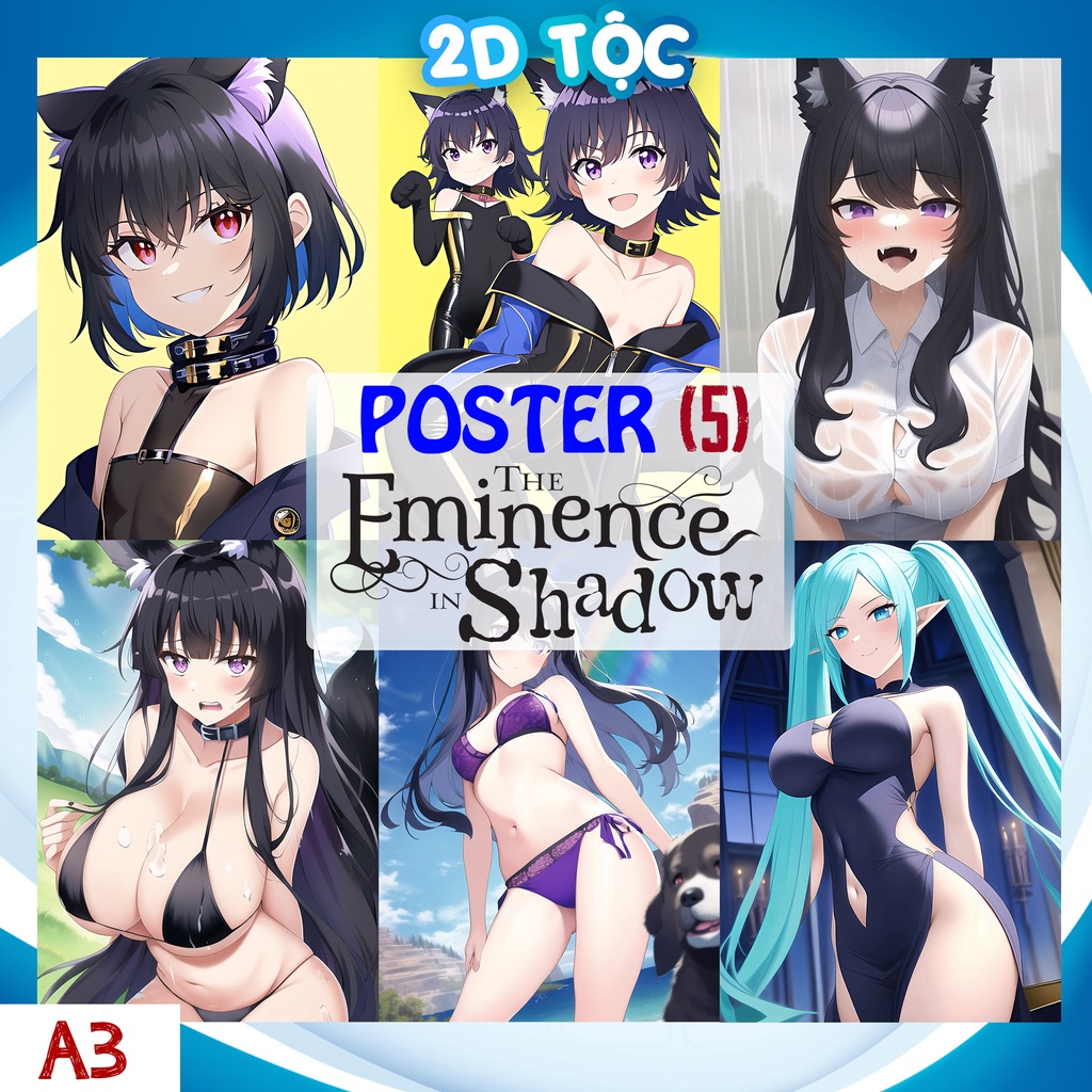 POSTER A3 Anime Manga Tao Muốn Trở Thành Chúa Tể Bóng Tối (5) - 2D Tộc Shop