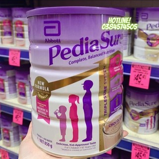 Sữa Úc PEDIASURE hộp 850g giúp tăng cân và chiều cao cho bé CHÍNH HÃNG