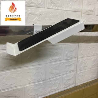 Móc treo giày dép trưng bày cài thanh hộp inox,kệ trưng bày giày dép cài thanh 1,5cm