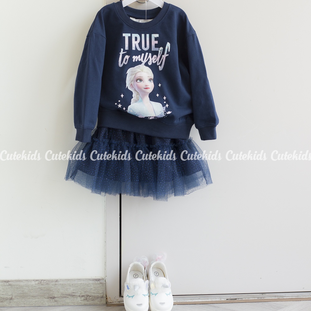 Set áo Sweater và Chân Váy tutu lưng thun