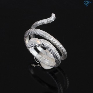 Nhẫn bạc cao cấp hình mãng xà