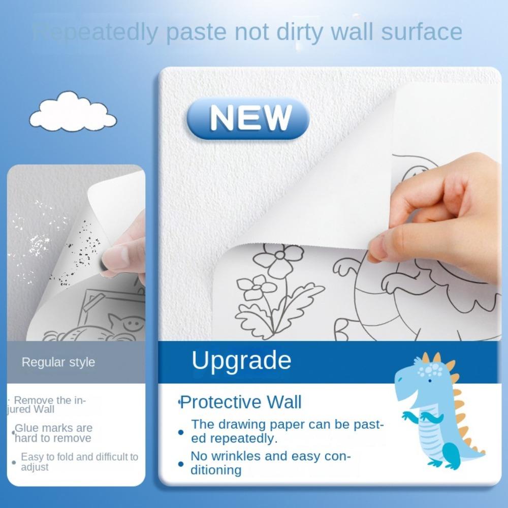 Cuộn Giấy Vẽ Tranh DIY Nhiều Màu Sắc Dành Cho Trẻ Em