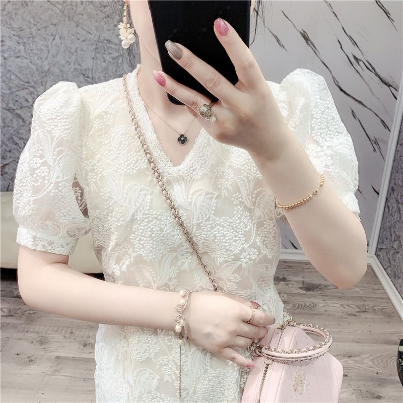 Áo Liền Quần Ống Rộng Màu Trắng Mỏng Vừa Vặn Phong Cách Mới Dành Cho Bạn Nữ