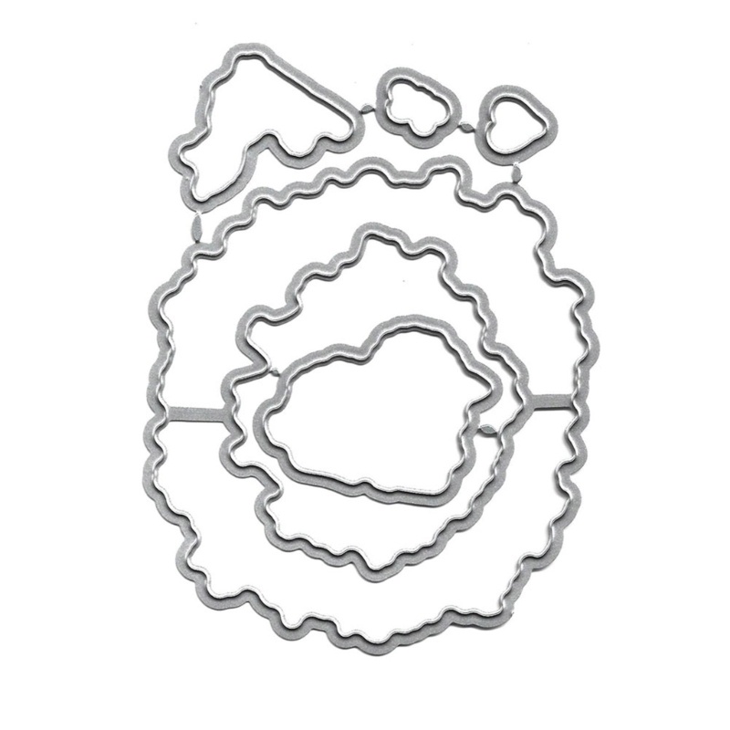 Bộ Khuôn Cắt Hình Làm Thẻ Trang Trí Album Hình Thỏ Phục Sinh / Cừu Bằng Kim Loại DIY