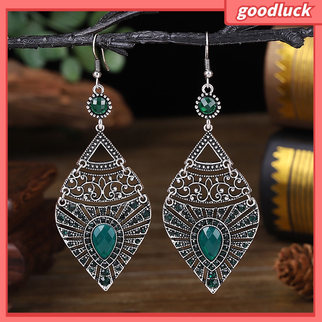 [Hàng Có Sẵn] Bông Tai Dáng Dài Phong Cách Trung Hoa Cổ Điển Chống Ăn Mòn Cho Ngày Lễ