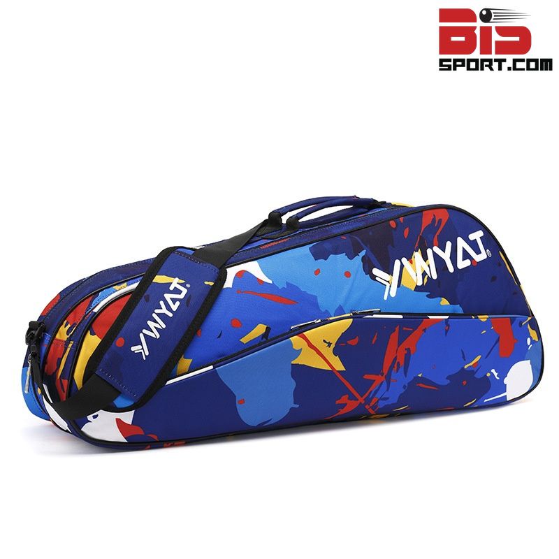 Túi Cầu Lông ,Tennis 2 Ngăn Ywyat C307 Chính Hãng - Gravity Xanh - Túi 5 Ngăn - Đựng 5 cây vợt - Có Ngăn Dựng Giày Riêng