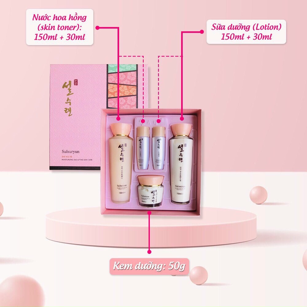 SET dưỡng Collagen Sulsuryun trắng da cấp ẩm Đông Y Hàn Quốc. Siêu giải pháp cho da