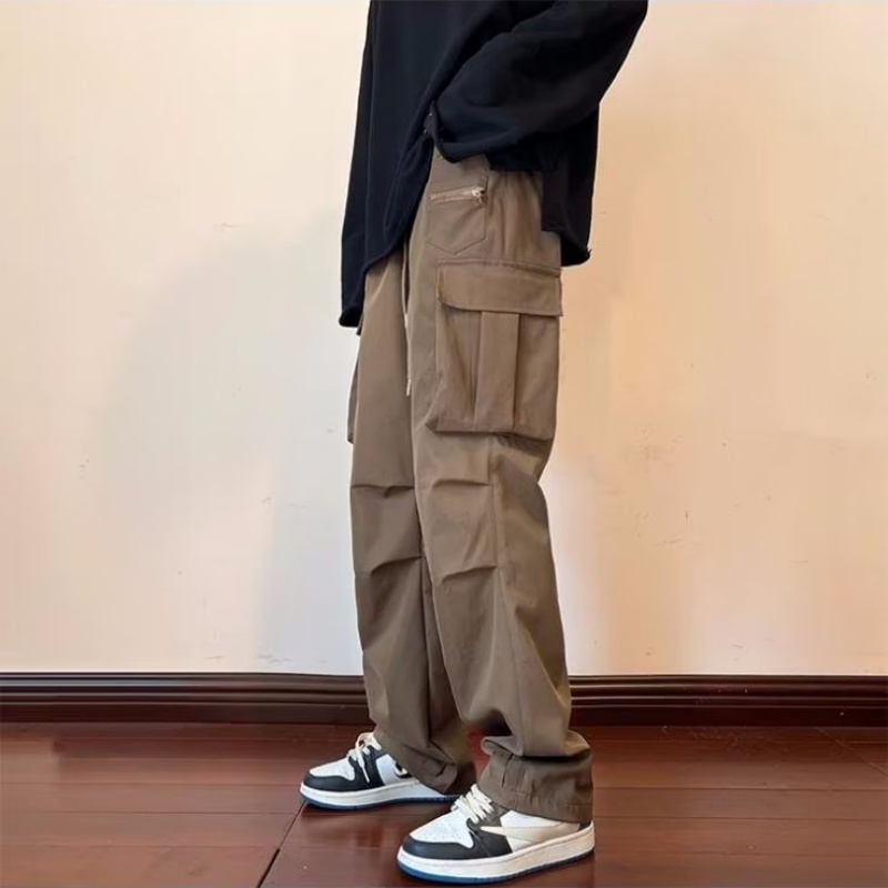 Quần Dài Oversize Nhiều Túi Thời Trang Hàn Quốc Cho Nam Size S-3XL