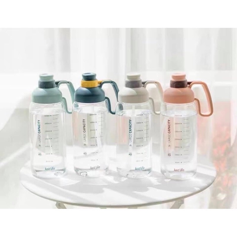 Bình Đựng Nước Các Loại 1.8L Có Chia Vạch Tập Gym, Đựng Trà, Giải Khát, Cho Dân Văn Phòng
