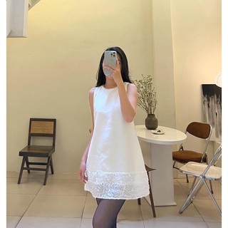 Đầm Bili phối ren