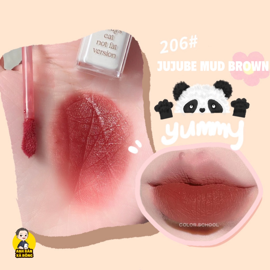 Son Kem Lì Gấu Trúc COLOR SCHOOL Smoky Naked Feeling Lip Glaze CS032