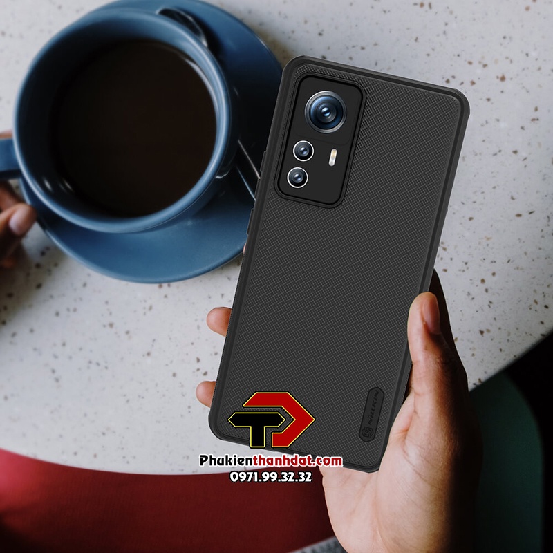 Ốp lưng chống sốc Xiaomi 12T Pro, Redmi K50 Ultra, Xiaomi 12T chính hãng Nillkin dạng sần, chống vân