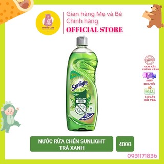 [Hoả Tốc] Nước Rửa Chén SUNLIGHT Matcha Trà Xanh Nhật Khử Mùi Tanh Chai 400g 400 g