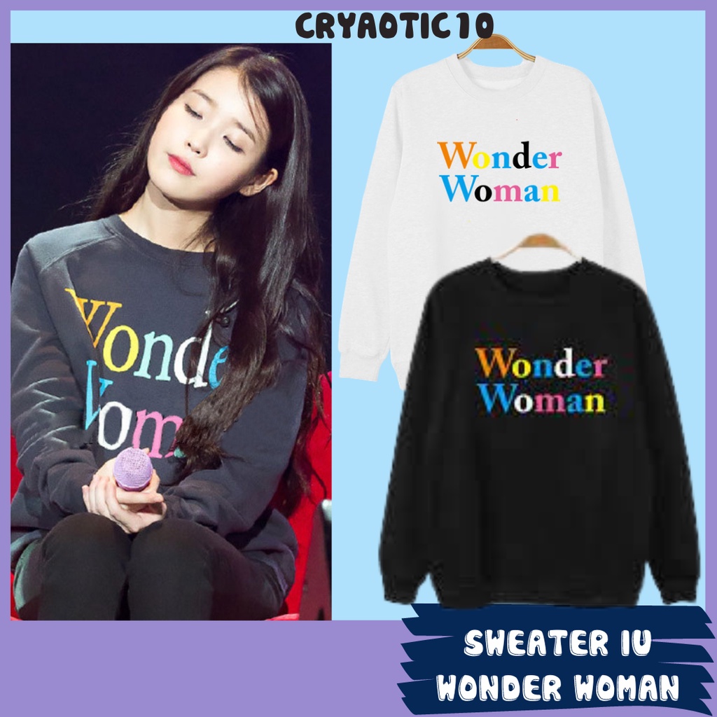 Áo sweater nỉ IU Wonder Woman One Love Manchester Ariana Grande unisex cryaotic10