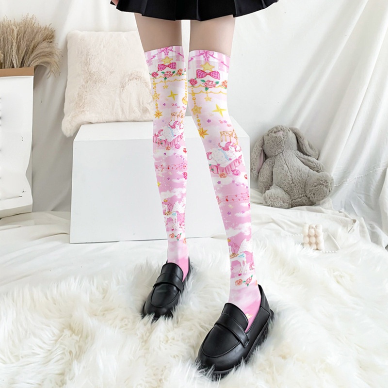 Tất Dài Qua Gối Hóa Trang Nhân Vật Hoạt Hình Phong Cách Lolita Nhật Bản Cho Nữ