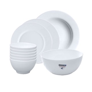 Bộ bát đĩa (tô, chén, dĩa) Luminarc Diwali thủy tinh 10 chi tiết, chịu sốc nhiệt tốt, dùng vi sóng, máy rửa bát - EV10A