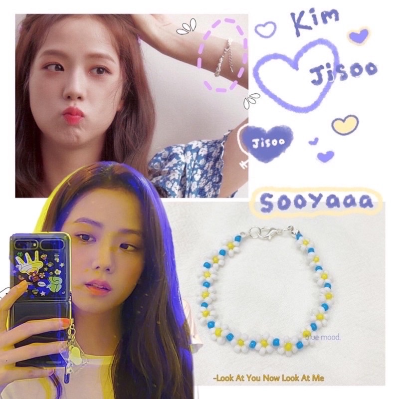 Vòng tay handmade hạt cườm full hoa Inspired Sooooya BP