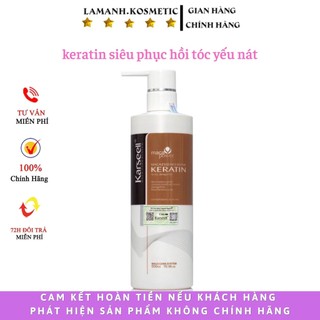 PHỤC HỒI TÓC NÁT KERATIN karseell chai 500ml phục hồi tóc yếu nát khô sơ trẻ ngon