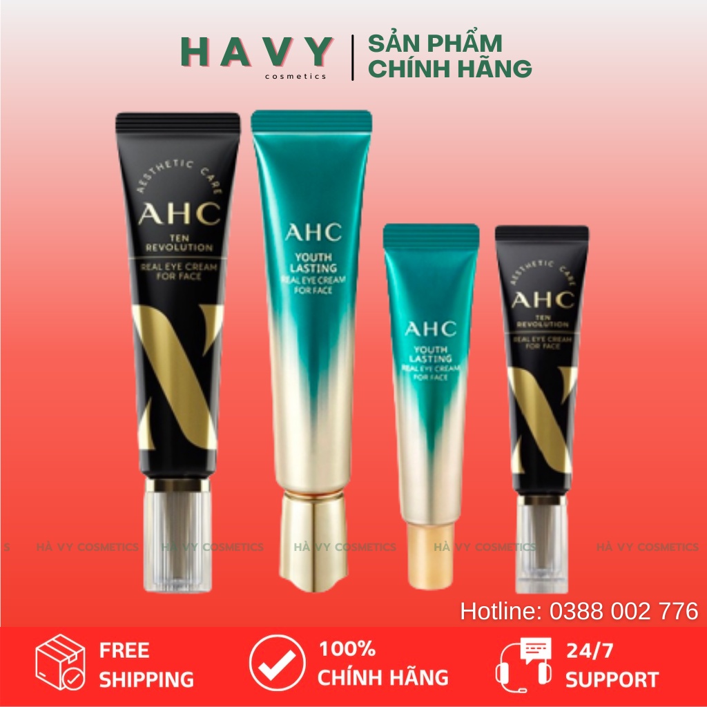 Kem Mắt AHC Youth Lasting Real Eye Cream For Face Season 9