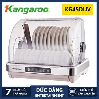 Máy sấy bát đũa kangaroo kg45duv - dung tích 45l - khử khuẩn bằng tia uv - bảo vệ sức khỏe gia đình