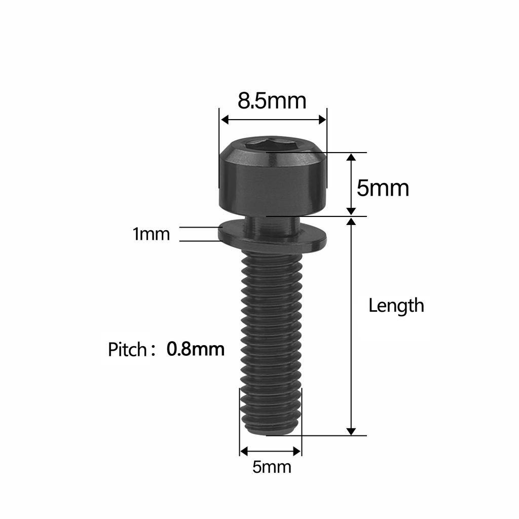 Bu lông WANYIFA lục giác dạng chìm M5x16mm M5x18mm M5x20mm dành cho xe đạp