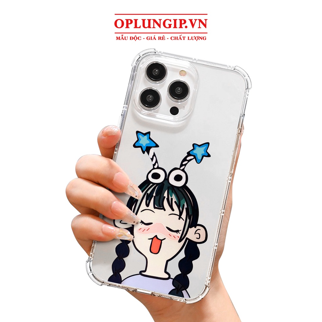 Ốp iphone trai gái lè lưỡi silicon dẻo cạnh vuông cho iphone 11 13 pro max 14 12 pro max mini x r s max 6 s 7 8 plus