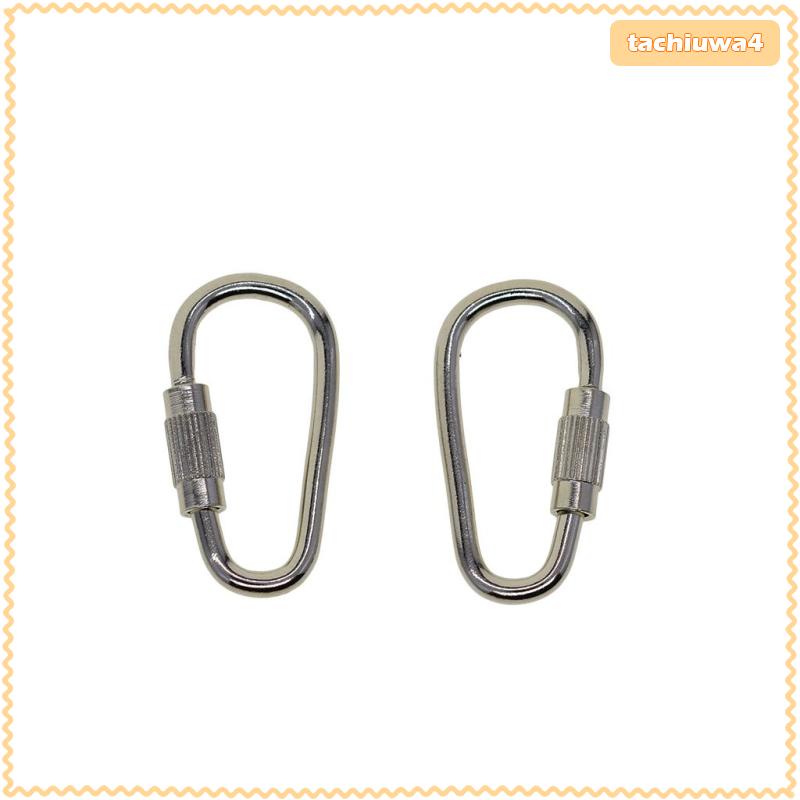 Set 20 Móc Khóa Carabiner Bằng Thép Kích Thước Nhỏ Dùng Cho Cắm Trại / Thể Thao / Karabiner