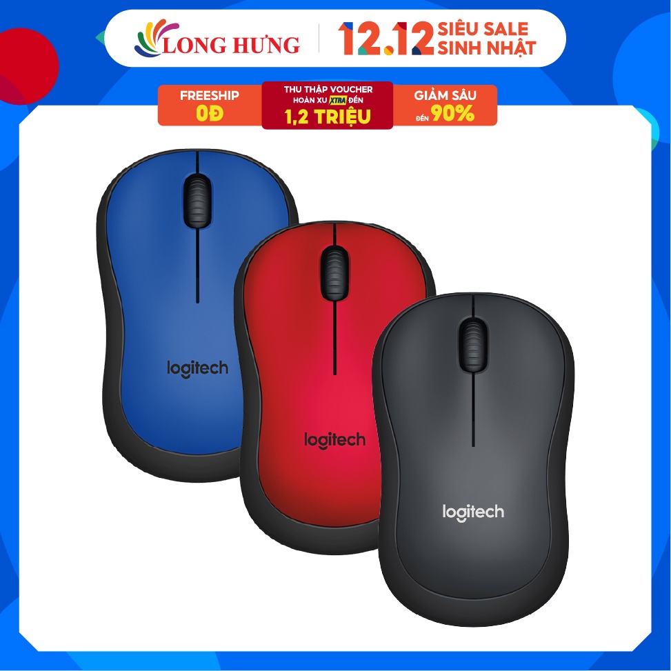 Chuột không dây Logitech M221 - Hàng chính hãng