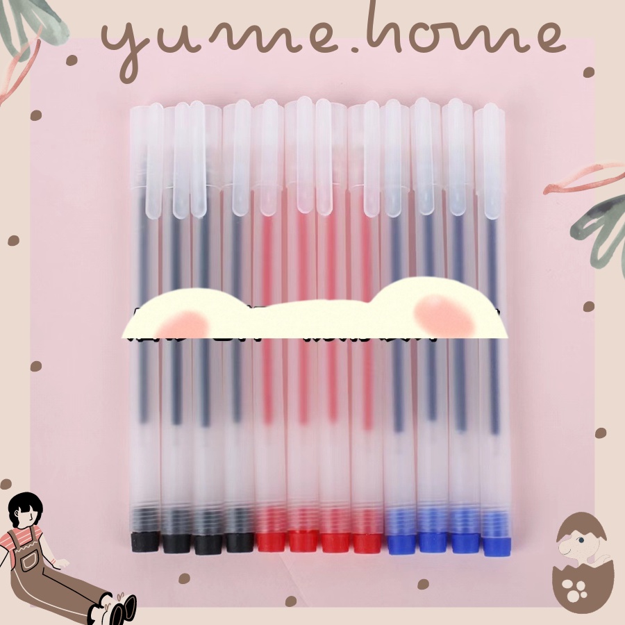 Set 20 bút gel khô nhanh mực xanh, đen, đỏ ngòi 0.5mm ( tặng 5 ngòi)