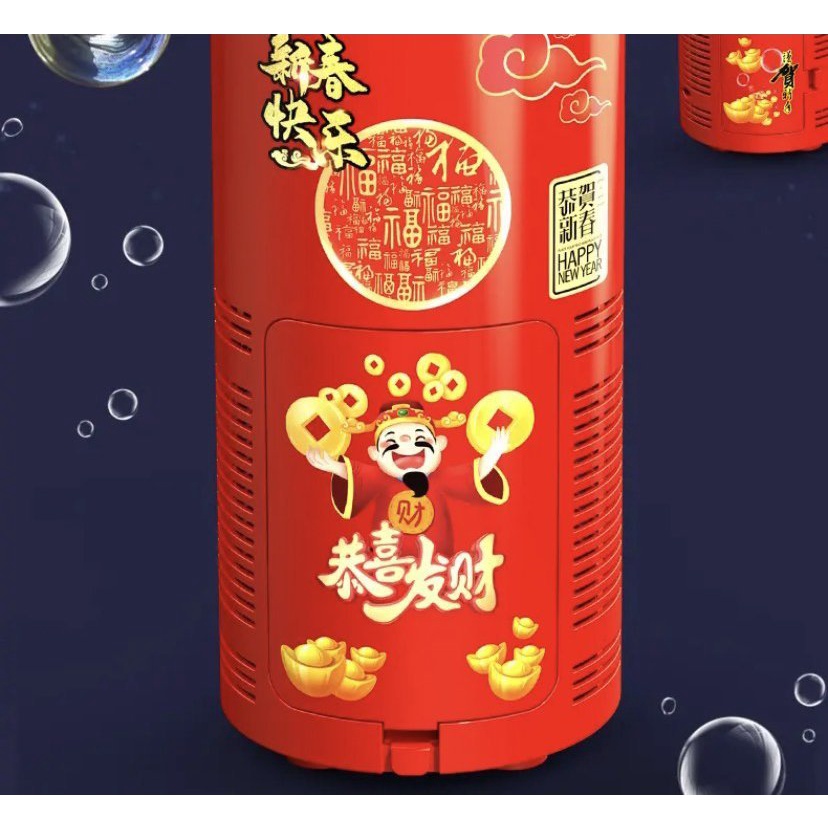 Máy tạo bong bóng pháo hoa 12 lỗ siêu đẹp-Máy Bắn Bong Bóng Bằng Xà Phòng, Loa Phun Bong Bóng Tự Động Có Đèn