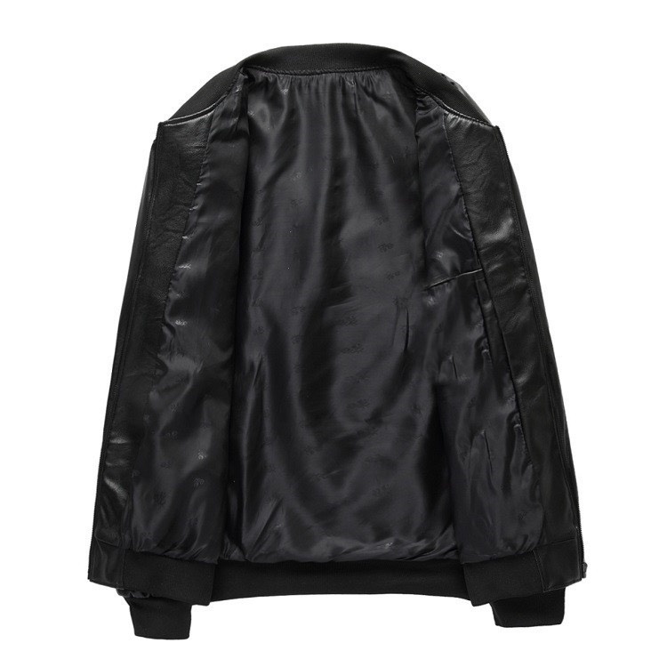 Áo Khoác Da Bomber Nam Cao Cấp Phong Cách Hàn Quốc - BH 1năm