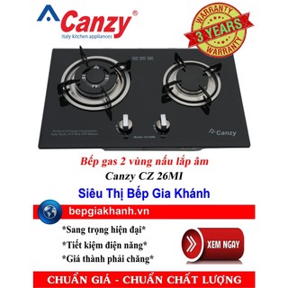 [HCM]Bếp gas âm 2 vùng nấu Canzy CZ 26MI
