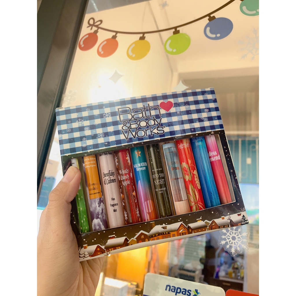 Set Body Mist  5 Mùi Chiết Mix Bath & Body Works Random