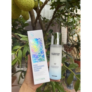 Nước Hoa Hồng Kim Cương PRETTY SKIN Pure Brightening Diamond Toner - 150ml [ Auth Hàn Quốc 100% ]