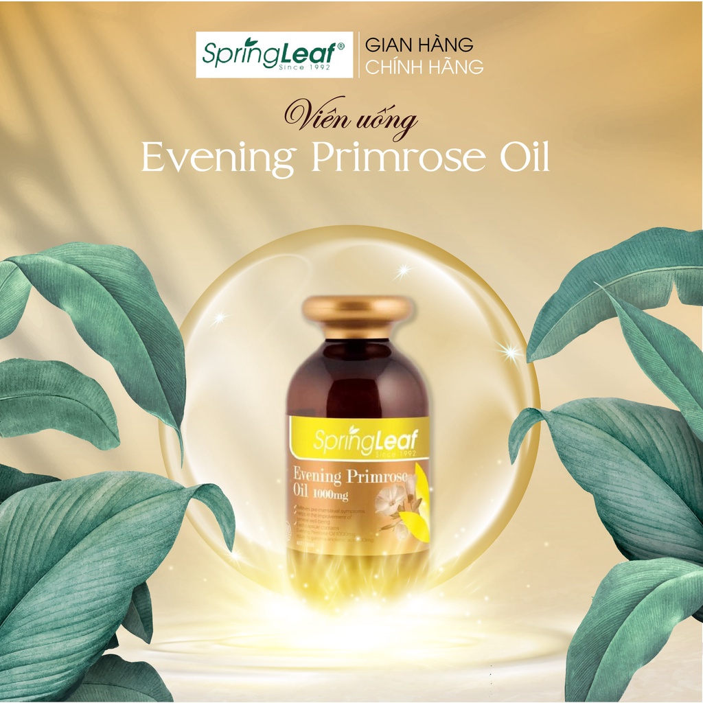 Viên uống tinh dầu hoa anh thảo Spring Leaf Evening Primrose Oil 1000mg Úc 180 viên