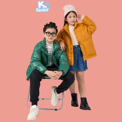 Áo Phao Dài Tay K'S CLOSET Cho Bé Trai Và Bé Gái Từ 12-60 kg (2-14 Tuổi) KT191ONF/KT215TWF