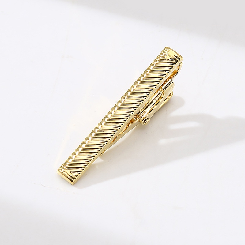 Kẹp Cà Vạt Bản Ngắn 4.5cm Tráng Gương Màu Vàng / Bạc Thời Trang Sang Trọng Cho Nam