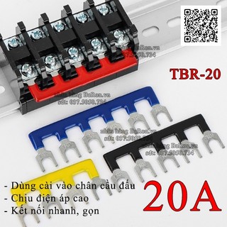 Cầu đấu dây điện, cầu chi dây loại 25A/600V 45A/600V có lắp chân phukienxethuongtin
