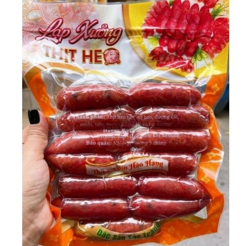 (Hoả tốc HCM) LẠP XƯỞNG KHÔ NẠC HEO TIÊU ĐEN 500G