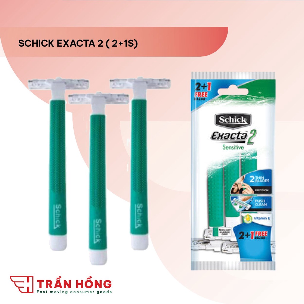 [ Siêu Tiết Kiệm] 10 DAO CẠO RÂU SCHICK EXACTA 2