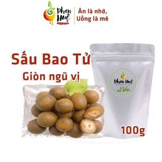 Ô mai xí muội sấu bao tử giòn ngũ vị Phan Huệ túi zip 100g vị giòn chua cay mặn ngọt đặc sản Hà Nội
