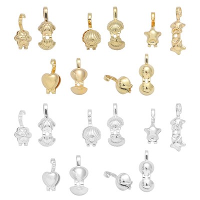 Khóa đồng mạ điện Beadia nhiều hình dạng dùng làm trang sức diy