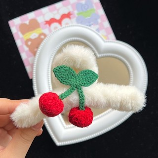Kẹp tóc cherry 🍒 xinh yêu kẹp tóc Đan len HandMade
