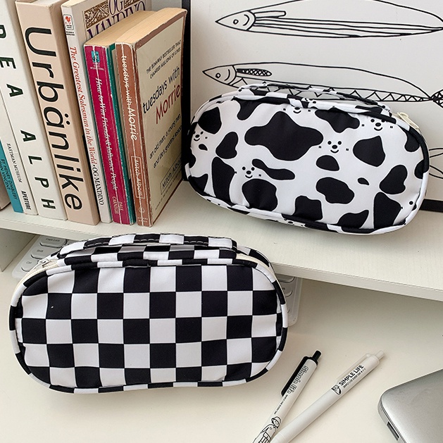 Túi Đựng Bút Chì Bằng Vải Canvas Sức Chứa Lớn Tiện Dụng