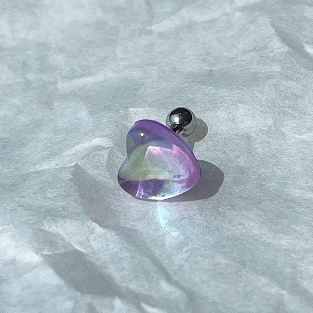 Khuyên Tai Thép Titan Đính Đá Zircon Nhiều Màu Sắc Tinh Tế Thời Trang Cho Nữ