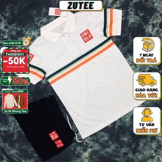 Bộ thể thao uniqlo cao cấp hàng cao cấp. Bộ Tennis cổ bẻ ngắn tay cao cấp