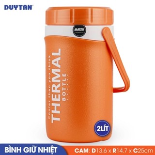 Bình giữ nhiệt Duy Tân Có Vòi Matsu dung tích 2L màu nhũ - Kích thước 13.6 x 14.7 x 25 cm