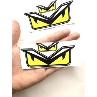 Tem decan một cặp tem mắt trang trí xe máy