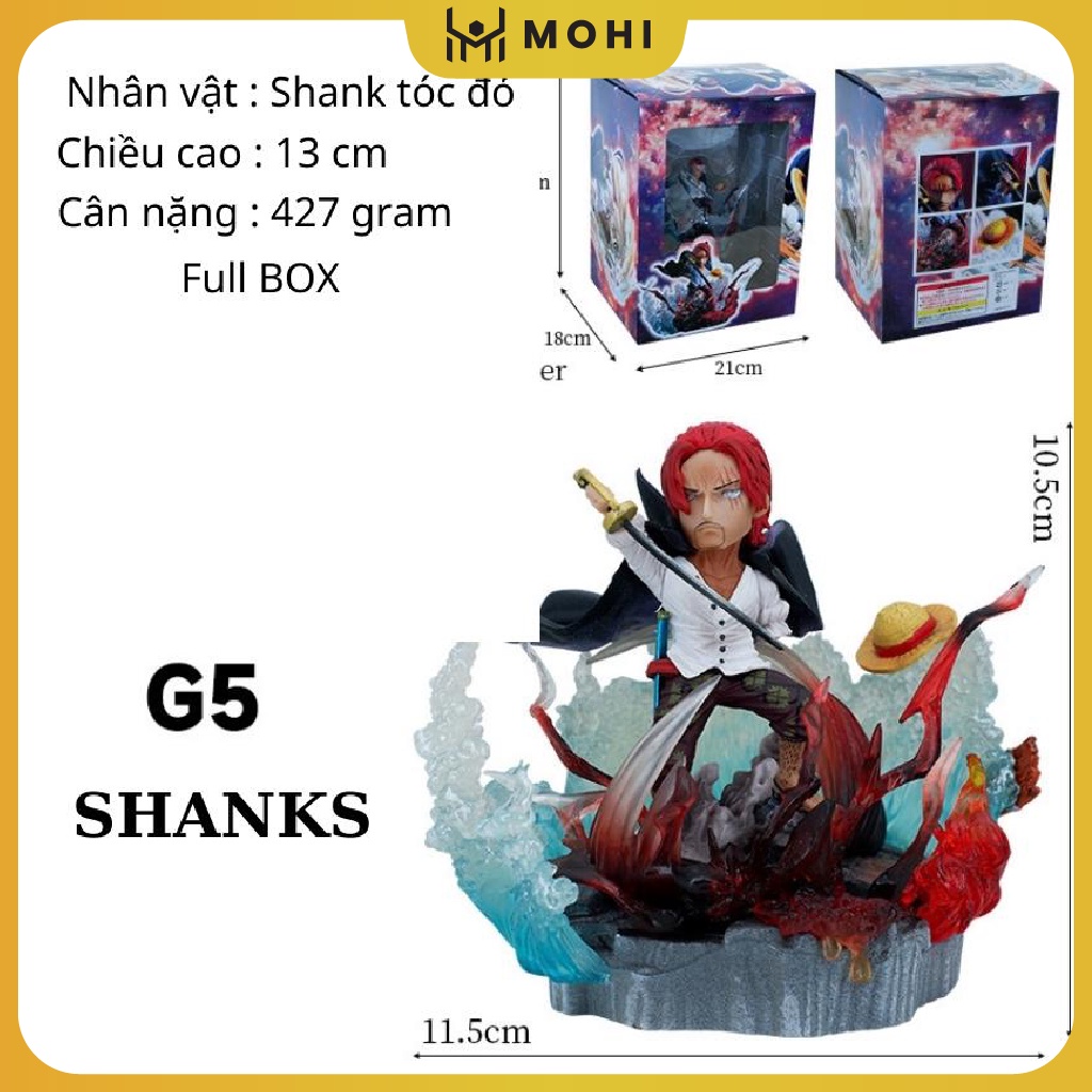 Mô hình chibi G5Luffy, Shank, Katakuri, Kizaru... trong One Piece có LED đẹp, mô hình One Piece