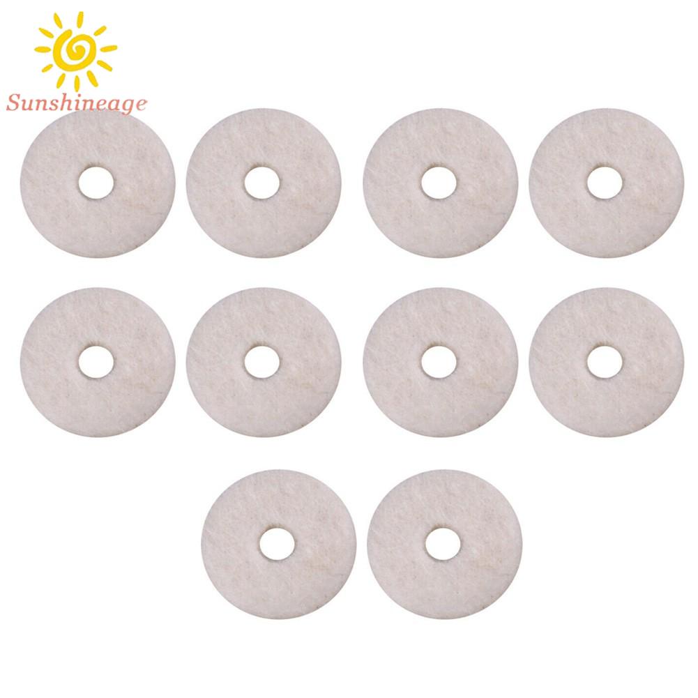 【SUNAGE】For Guitar Strap Buttons Strap Pins - Black And White10 Pcs Felt Washers【HOT Fashion】